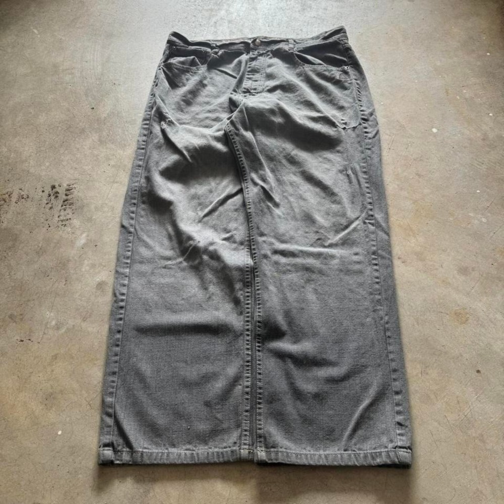Baggy Akademiks Wide Leg Southpole Styl Y2K Vintage Denim Jeans Summer 40x32 - Picture 4 of 7
